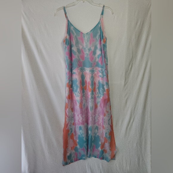 Lulu's Summer Tie-Die Maxi Dress Size M - Picture 2 of 10